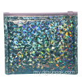 ရွှေအစိမ်းအစိမ်းရောင်ပန်းရောင် holographic metallic bubble mailer အိတ်များ